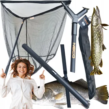 Podběrák Podběrák kaprový NECO Premium black 100 x 100 cm