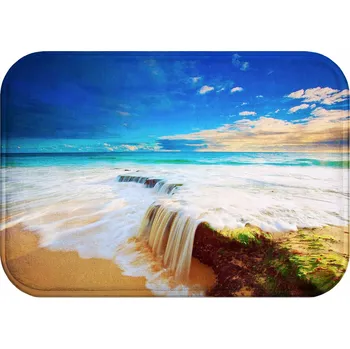 Koupelnová předložka KOUPELNOVÁ PŘEDLOŽKA PROTISKLUZOVÁ ANTIBAKTERIÁLNÍ 60X40 HIT PIASEK WODOSPAD