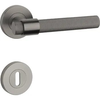 SH - OVAL - R 1743 PRO 8 MM rozety BB, klika/klika T PVD - Titan PVD