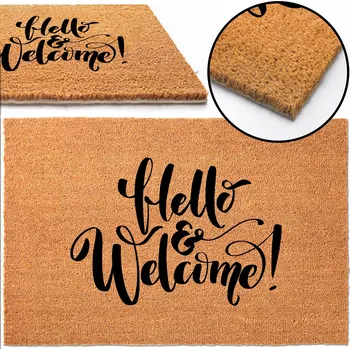 ROHOŽKA PŘED DVEŘE 40x60 HELLO and WELCOME MiX