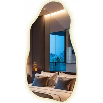 Zrcadlo Zrcadlo LED Neutrální Světlo do Šatny Kanceláře Moderní Design