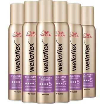 Stylingový přípravek Wellaflex Fullness Pěnové tužidlo na vlasy - Extra objem, pružná fixace, UV ochrana 6 Ks