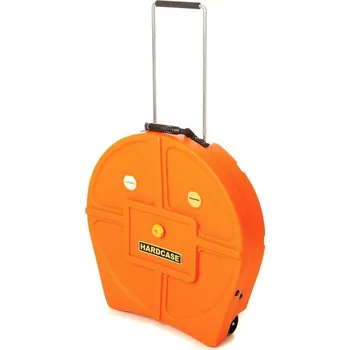 Obal pro bicí nástroj HARDCASE HNP9CYM22O kufr pro činely,9ks,oranžový 83663