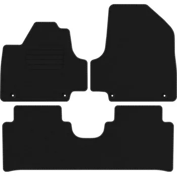 autokoberec Koberce Edecor velurové 3 ks