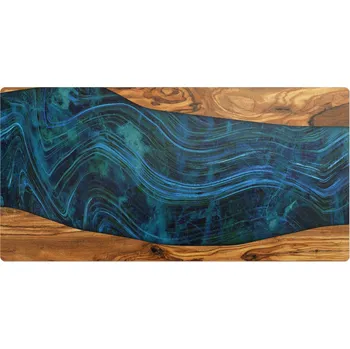 Obraz Moderní protiskluzová podložka pod RTV techniku Dřevo a vlny 90x45 cm