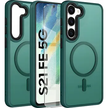 Pouzdro na mobilní telefon Zadní Kryt Erbord pro Samsung Galaxy S21 FE zelený