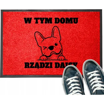 VSTUPNÍ ROHOŽKA 40X60 KE DVEŘÍM V TOMTO DOMĚ VLÁDNE JMÉNO - PEVNÝ VZOR