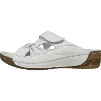 Dámské pantofle Urban ladies dámské kožené pantofle 007243 bílé Velikost: 38