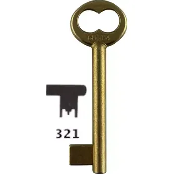 Klíč Klíč dózický úzký předřezaný A321 6HOB4 mosazný