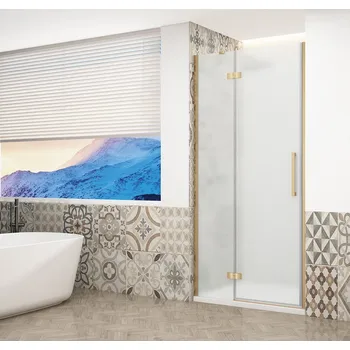 Gelco Trinity Gold Matt sprchové dveře do niky 110 x 200 cm otevírací levá zlatá sklo matné GT1211ML-G