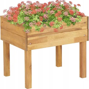 Truhlík VidaXL Béžový dřevěný Květináč 50 cm x 40 x 45 cm
