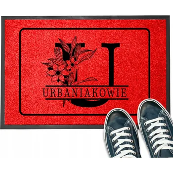 VSTUPNÍ ROHOŽKA 40X60 CM S ROSTLINNÝM MOTIVEM A VAŠÍM JMÉNEM - UNIKÁTNÍ VZOR