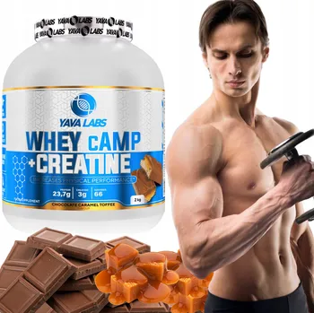Protein Yava Labs Whey cAMP creatine Proteinová bílkovina kreatin 2kg čokoláda karamel