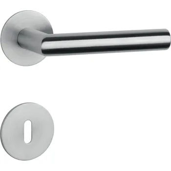 SH - OVAL - R 1750 3SM rozety BB, klika/klika BN - Broušená nerez