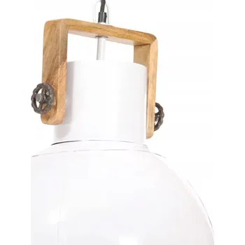 Průmyslové závěsné svítidlo, 25 W, bílé, kulaté, 40 cm, E27