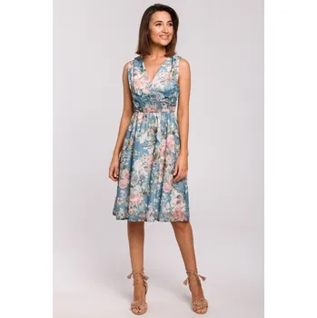 Dámské šaty Dámské šaty STYLOVE S225 MODRÁ XL