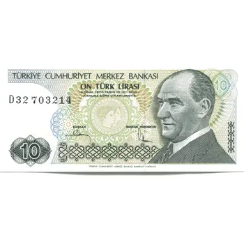 TURECKO. 10 lirasi 1976. Pi. 192.