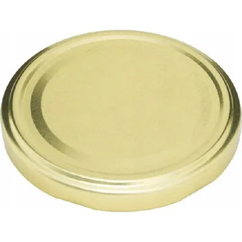 Sklenice Šroubovací Víčka na sklenice 66-4 zlaté, sada 10 ks