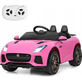 Dětské elektrovozidlo AUTO NA AKUMULÁTOR pro děti Jaguar F-Type SVR RŮŽOVÉ 3-5km/h