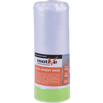 Zakrývací fólie na malování Malířská fólie s lepicí páskou - MOTIVE Rozměr: 110 cm x 33 m