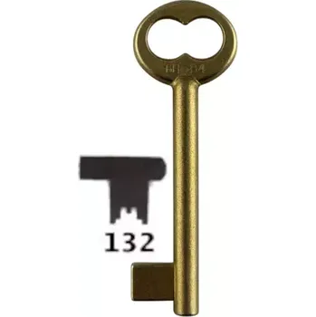 Klíč Klíč dózický úzký předřezaný A132 6HOB4 mosazný