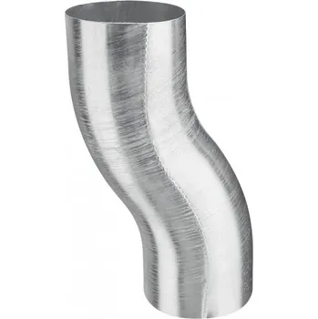 okap KJG koleno soklové pozink, Ø80 mm