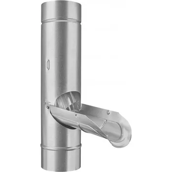 okap KJG Dešťová klapka s lapačem listí pozink Ø80 mm