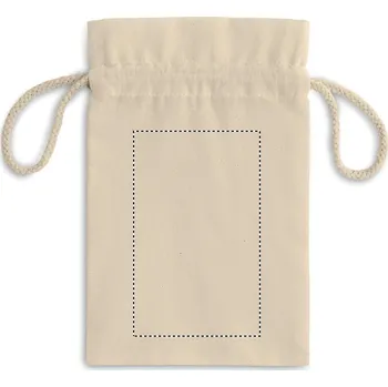 Sáček na potraviny Malý bavlněný pytlík 100 BACK, 130x80mm Sítotisk, 7 barev