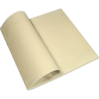 Papírový ubrousek Pack service Airlaid krémové ubrousky COLOR – Caramel 40x40 cm (50 ks)