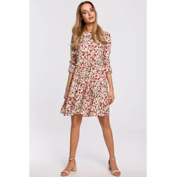 Dámské šaty Dámské šaty MOE M521 BÉŽOVÁ XL