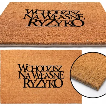 Rohožka Kokosová rohožka hotová 60 x 40 cm