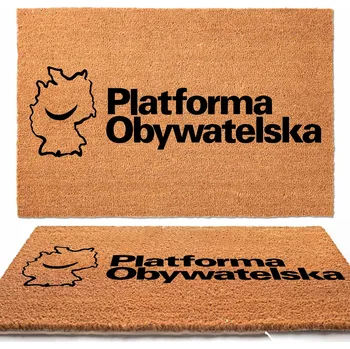 Rohožka KOKOSOVÁ ROHOŽKA 40x60 ke Dveřím PLATFORMA OBYWATELSKA NIEMIECKI