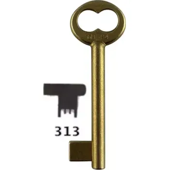 Klíč Klíč dózický úzký předřezaný A313 6HOB4 mosazný