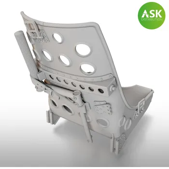 Plastikový model 1/48 A6M Zero Seat Early with starting handle - ASK 3D Print
