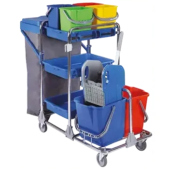 Úklidový vozík VUV 01, úklidový vozík 2x18 l, 4x6 l