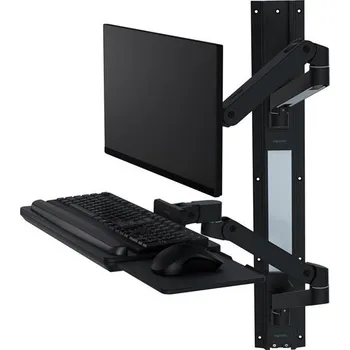 Počítač ERGOTRON LX Pro Wall Mount System, nástěnný systém ramen, monitor, klávesnice,myš, černá
