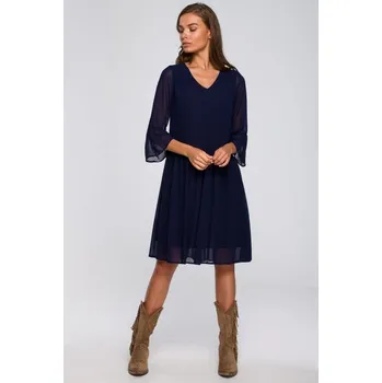 Dámské šaty Dámské šaty STYLOVE S236 NAVY BLUE XL