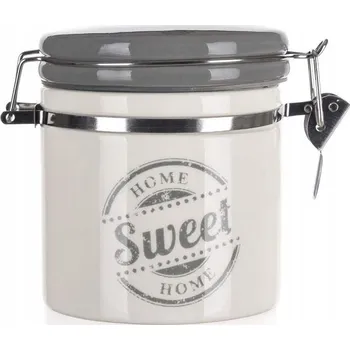 Dóza na potraviny KERAMICKÁ dóza s klipem HOME DECOR 450 ml