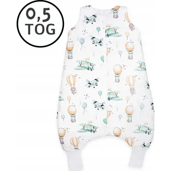 Zavinovačka LETNÍ Spací pytel s nohavicemi 56-68 XS 0,5 TOG BAVLNA 100% PRODUKT POLSKÝ