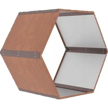 Kůlna na dřevo G21 HEX, hnědá
