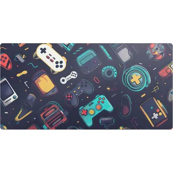 Obraz Protiskluzová ochranná podložka na stůl s grafikou Retro her, vzory 90x45 cm