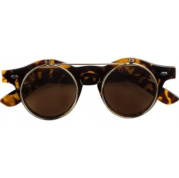 PÁRTY BRÝLE RETRO VINTAGE FLIP-UP STEAMPUNK KLEKS