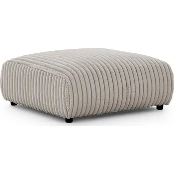 Taburet Světle šedá manšestrová podnožka Justin – Ropez ID_1756554