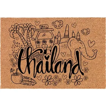 Rohožka KOKOSOVÁ ROHOŽKA THAJSKO SŁOŃ PALM EGZOTYCZNA PODRÓŻ VZOR