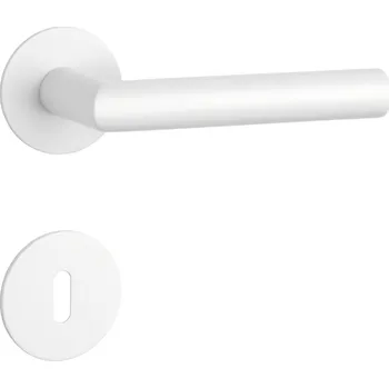 SH - OVAL - R 1750 3SM rozety BB, klika/klika WS - Bílá matná