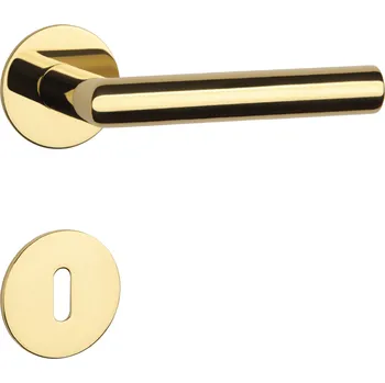 SH - OVAL - R 1750 3SM rozety BB, klika/klika OLV PVD - Mosaz leštěná lakovaná PVD