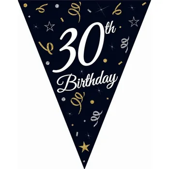 GIRLANDA K 30. NAROZENINÁM vlajky 30th Birthday 270 cm