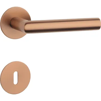 SH - OVAL - R 1750 3SM rozety BB, klika/klika CUM PVD - Měď matná PVD