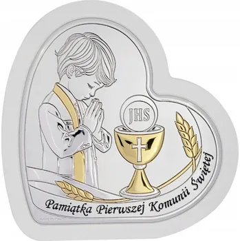 Obraz Stříbrný obrázek k prvnímu svatému přijímání 10.2x10.5 cm | SKU: FU820610OWB