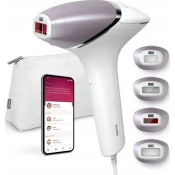 Epilátor IPL epilátor PHILIPS LUMEA 9900 PRO ŽENY, EPILACE SVĚTLEM + 4 NÁSTAVCE